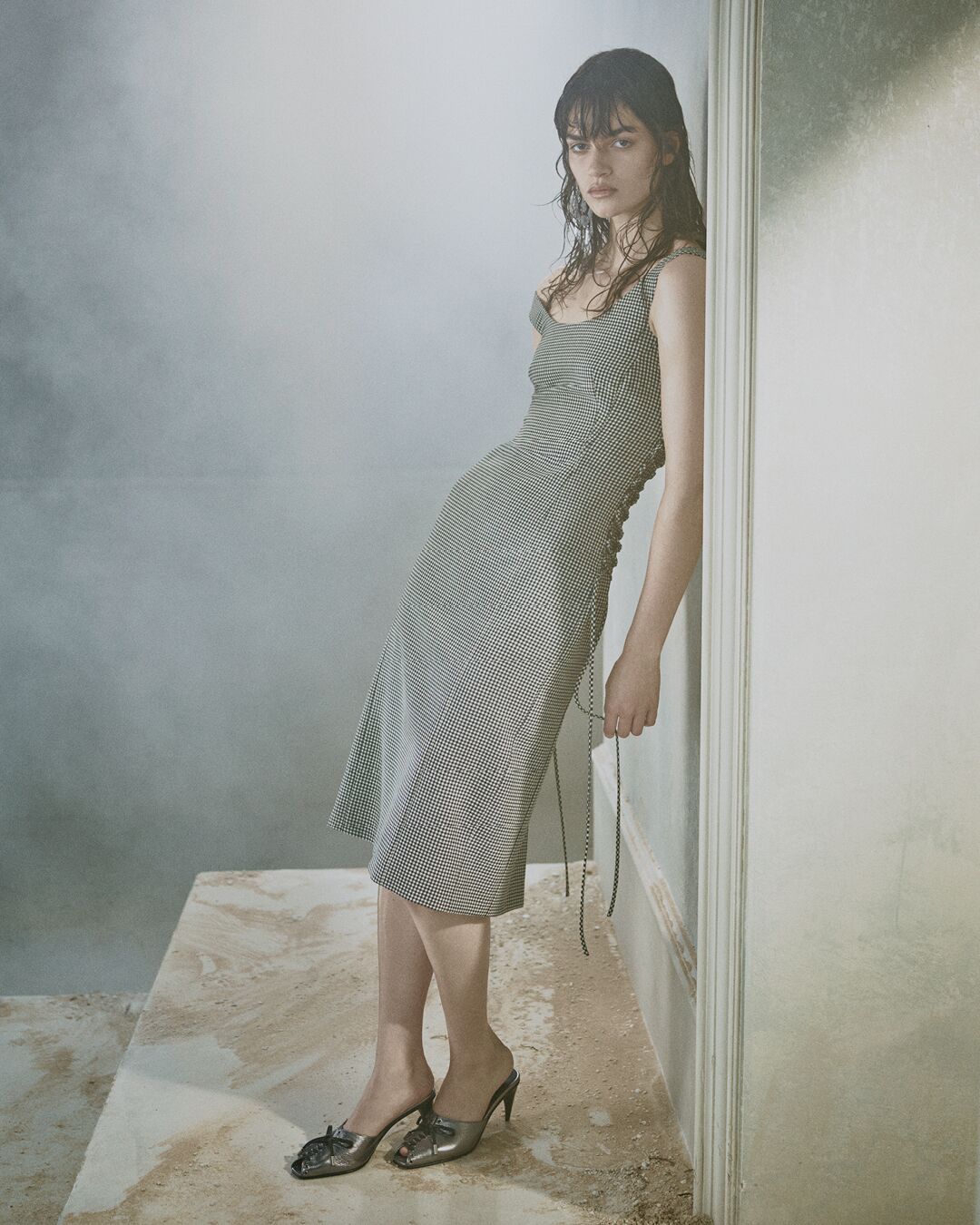 Women gingham tailoring