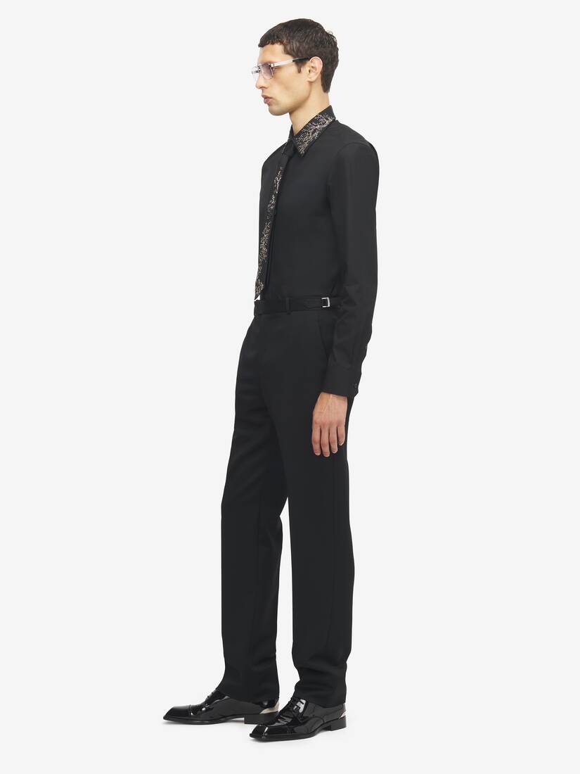 Chemise À Col Brodé « Tree Of Life » | Alexander McQueen - image 3