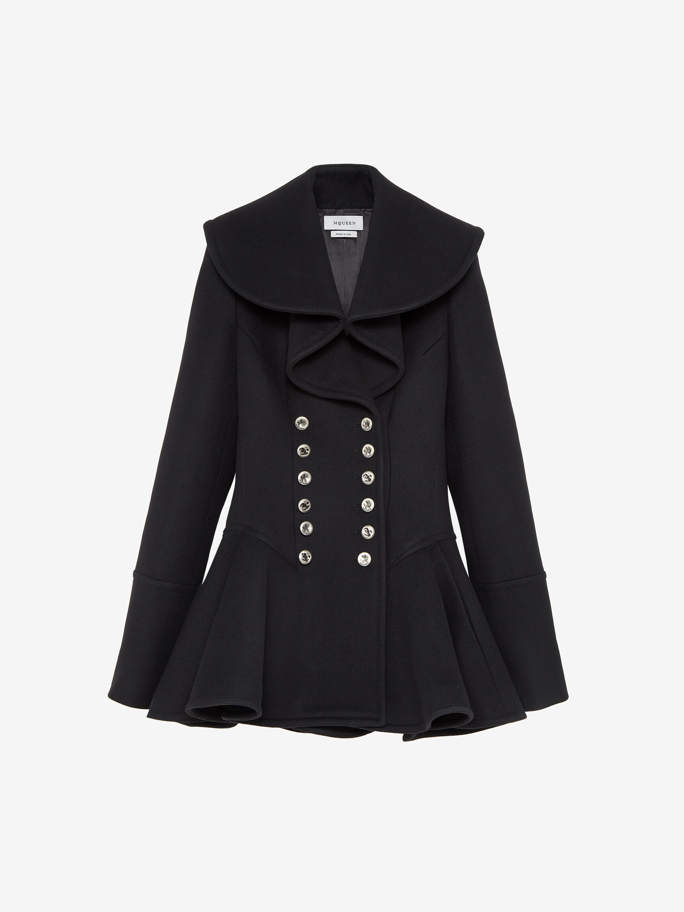 Manteau à col cascade