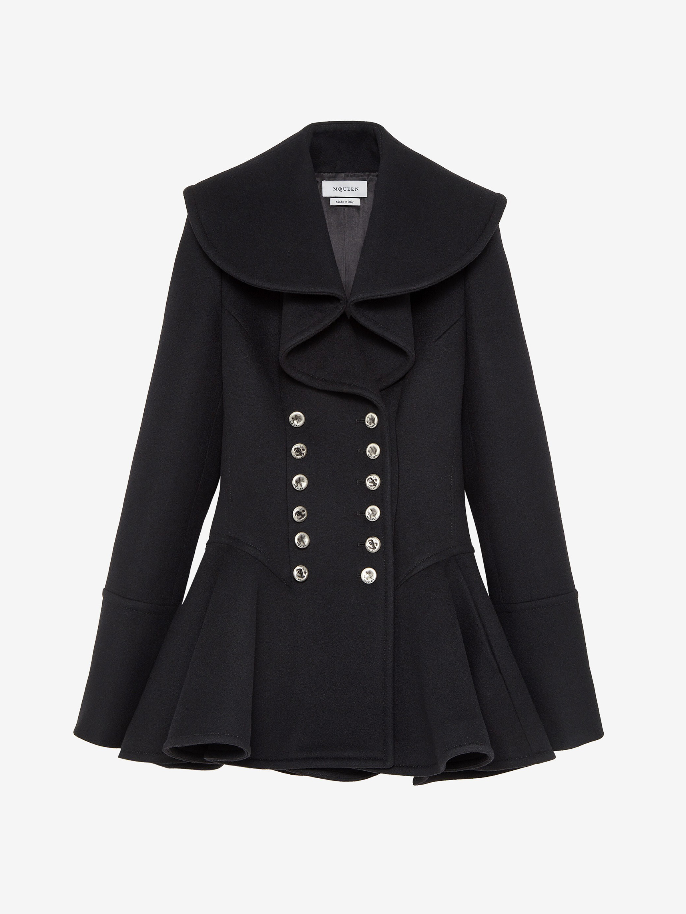 Manteau à col cascade