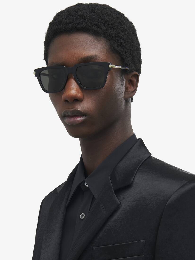 Lunettes de soleil carrées T-Bar | Alexander McQueen - image 2