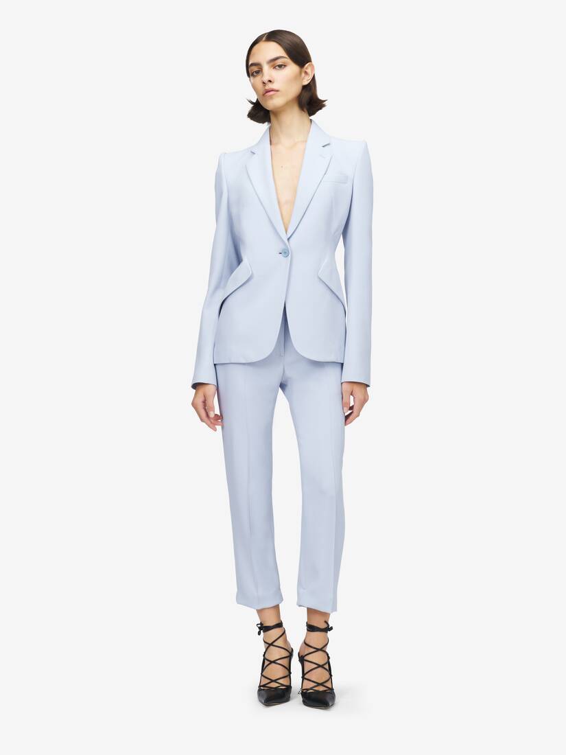 Cropped Tailored Trousers