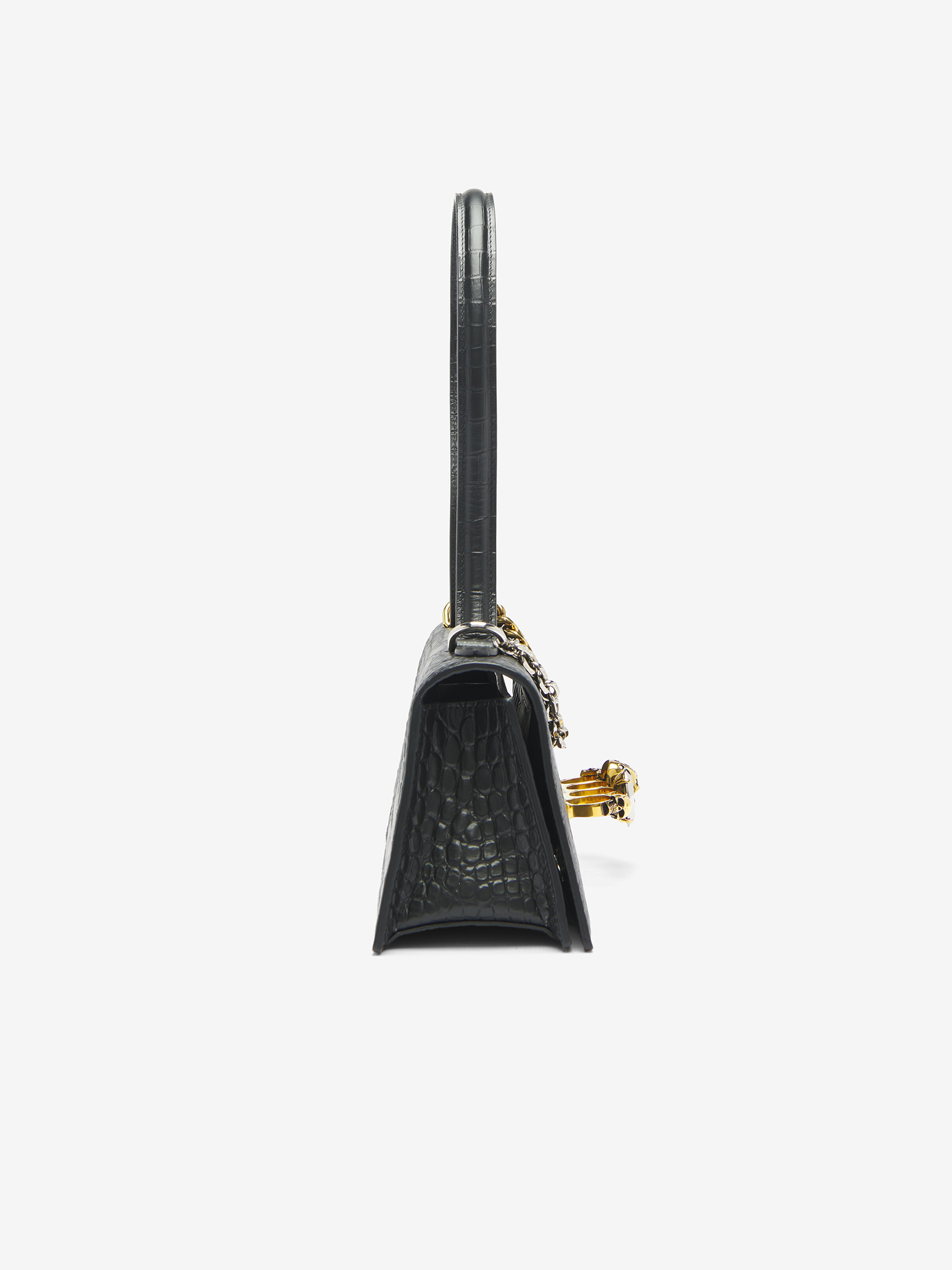 Women's Jewelled in Black in Calf Leather | Alexander McQueen - image 3