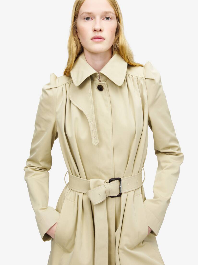 Pleated Trench Coat | Alexander McQueen - image 5