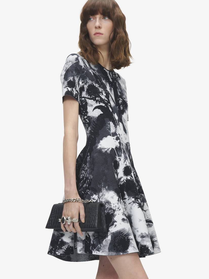 Floral Jacquard Mini Dress | Alexander McQueen - image 5