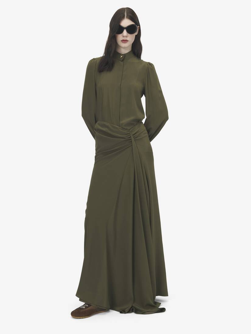 Asymmetric Waist Maxi Skirt | Alexander McQueen - image 2