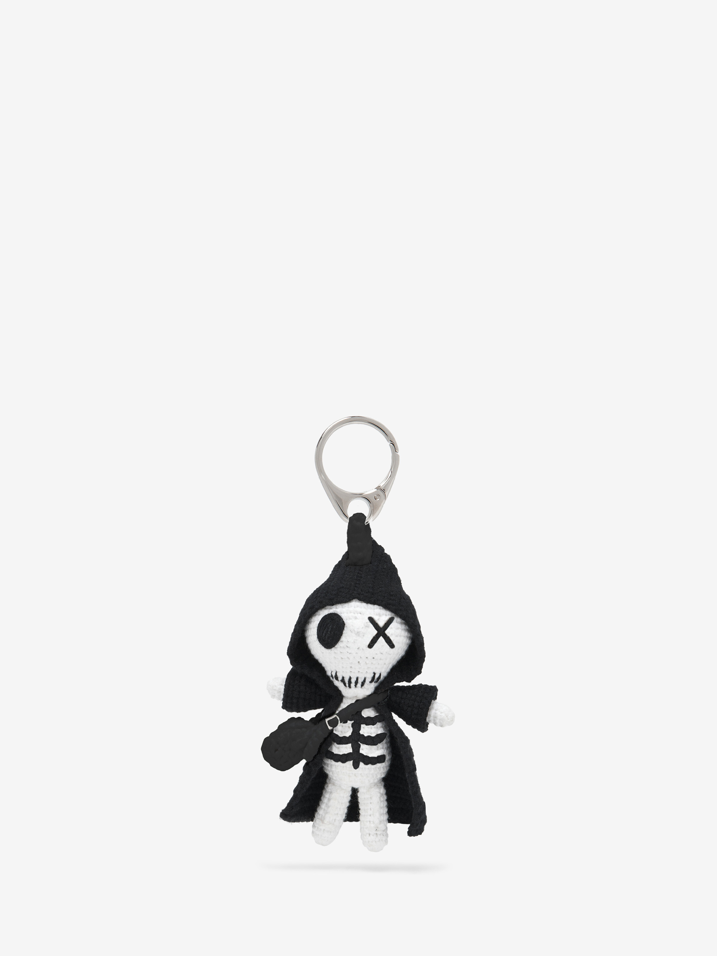Women's The Doll Sid in Black/White/Silver in 50% Acrylic, 20% Cotton | Alexander McQueen - image 1