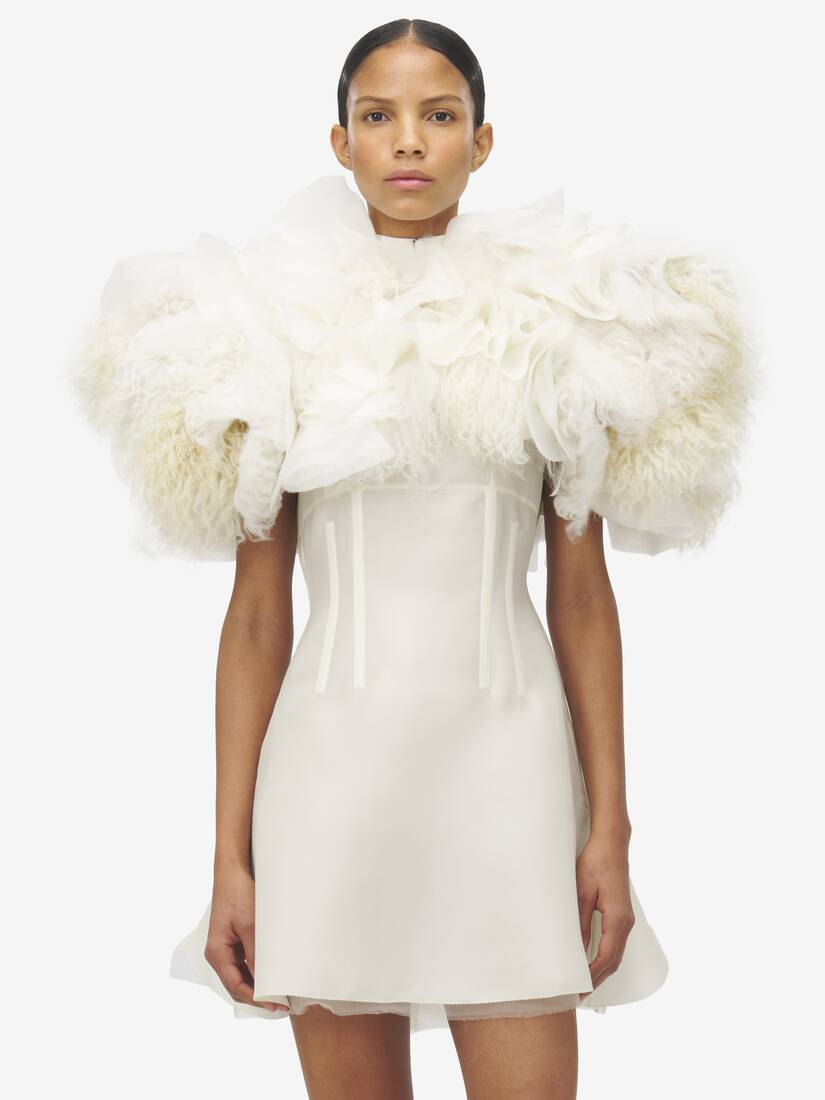 Hybrid Shearling Bolero