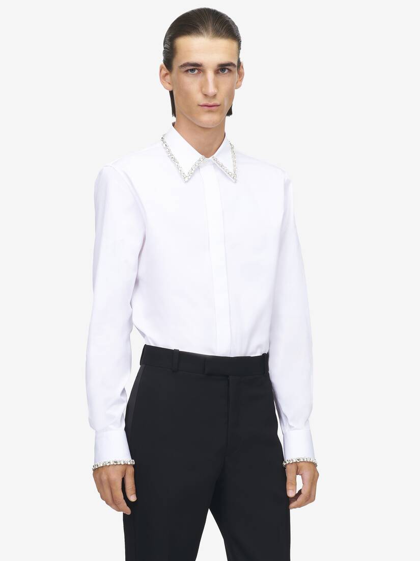 仿水晶刺绣衬衫 | Alexander McQueen - image 5