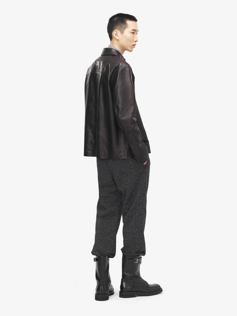 皮革外套式衬衫 | Alexander McQueen - image 4