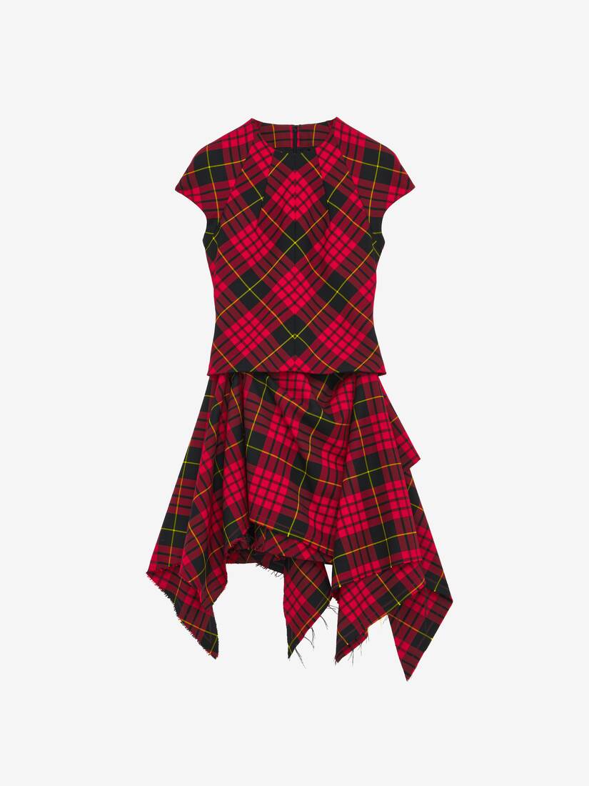 Minikleid mit MacQueen Tartan | Alexander McQueen - image 1