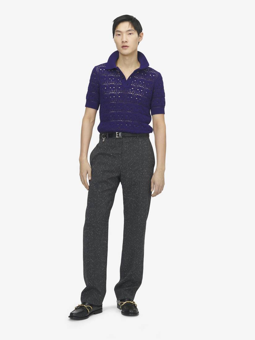 Skull Crochet Polo Shirt | Alexander McQueen - image 2