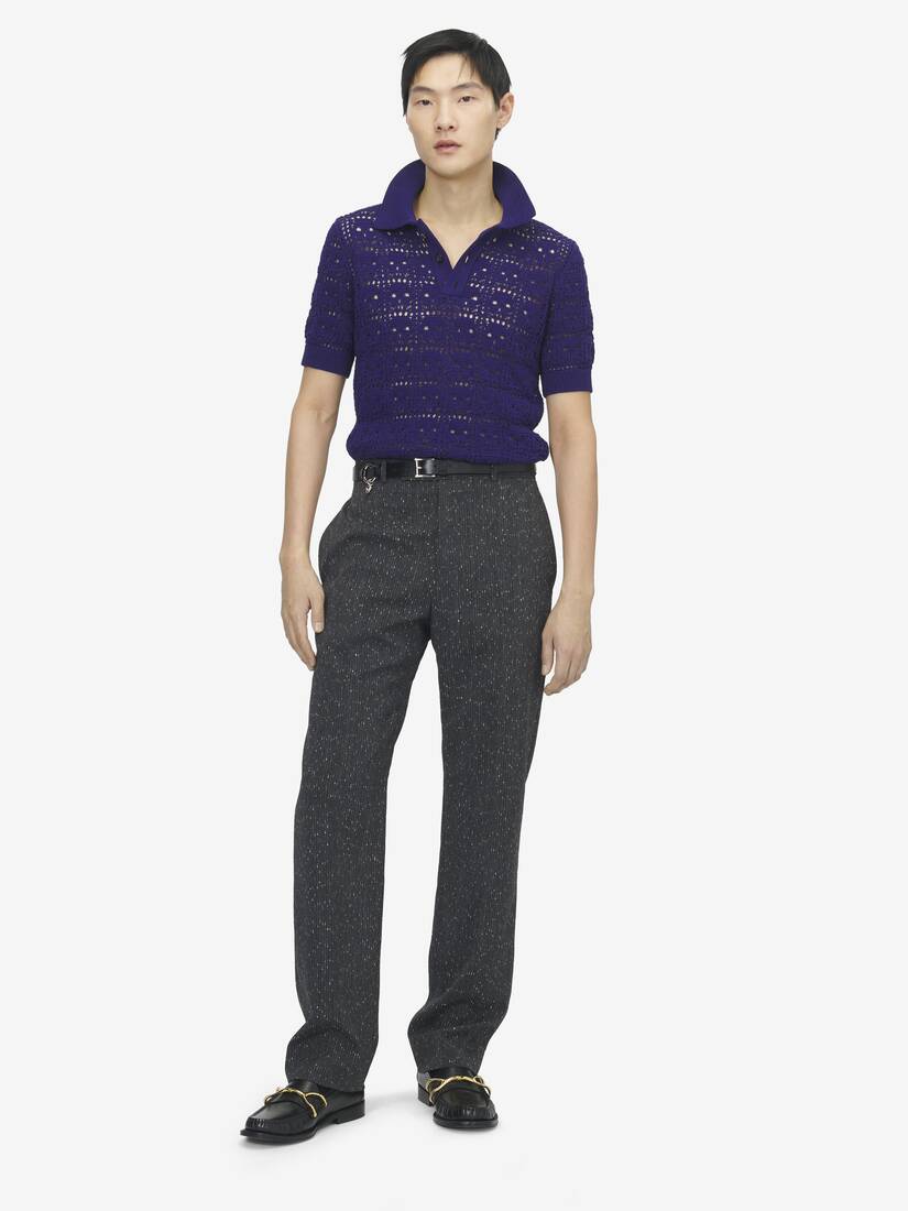Skull Crochet Polo Shirt | Alexander McQueen - image 2