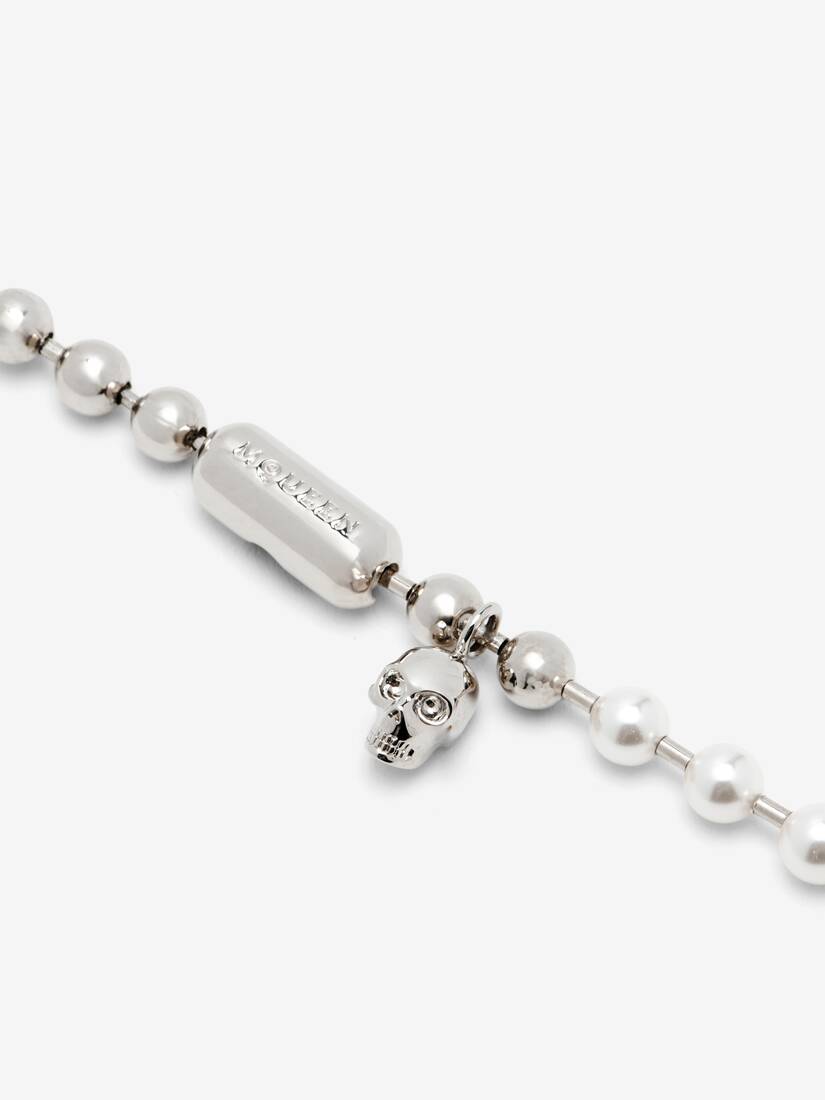 Skull & Pearl Bracelet