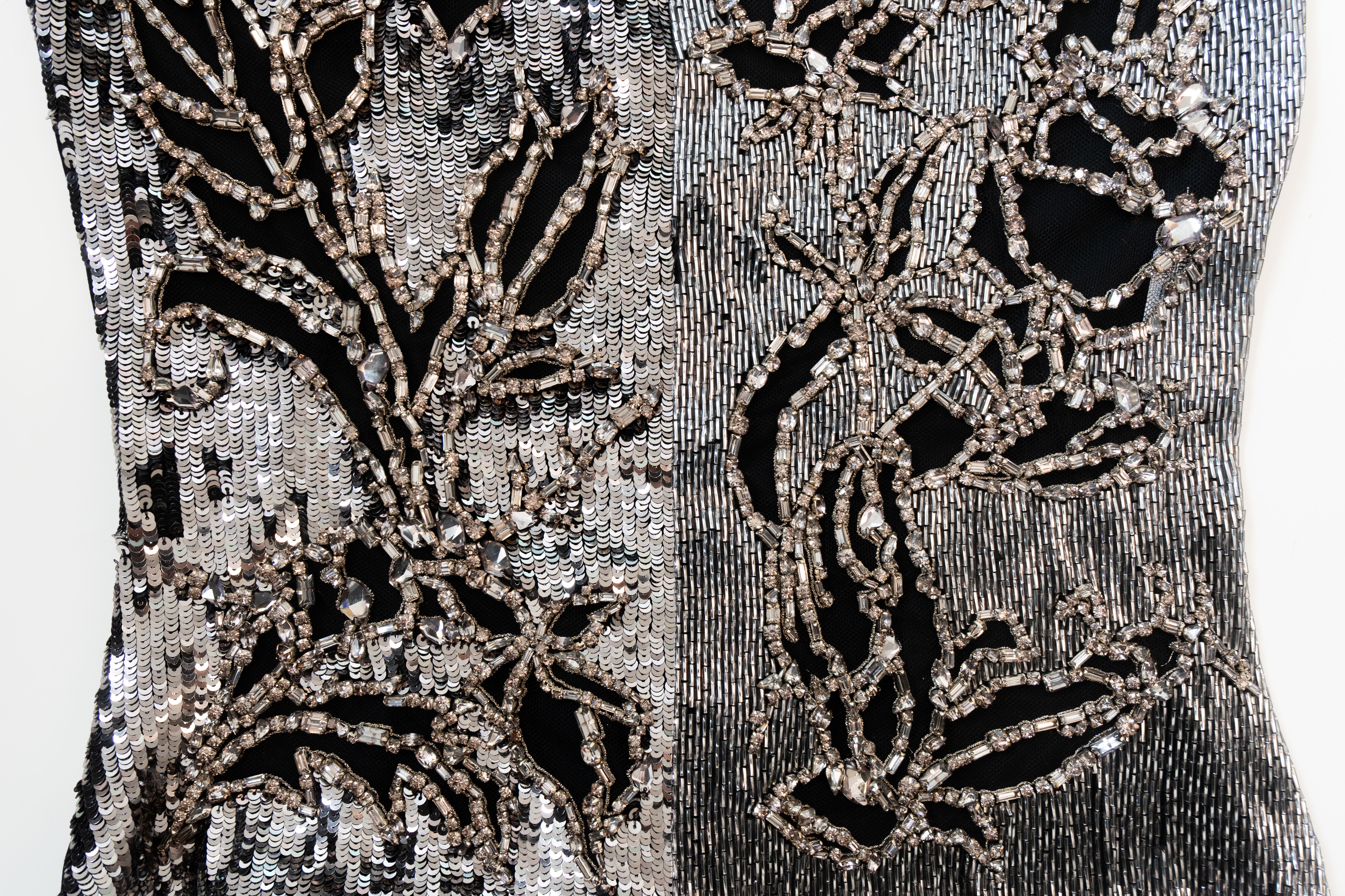 Close Up of McQueen Sequin look from McQueen Autumn Winter 2025 Pre-Collection 