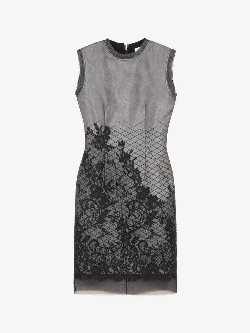 Floral Lace Shift Dress | Alexander McQueen - image 1