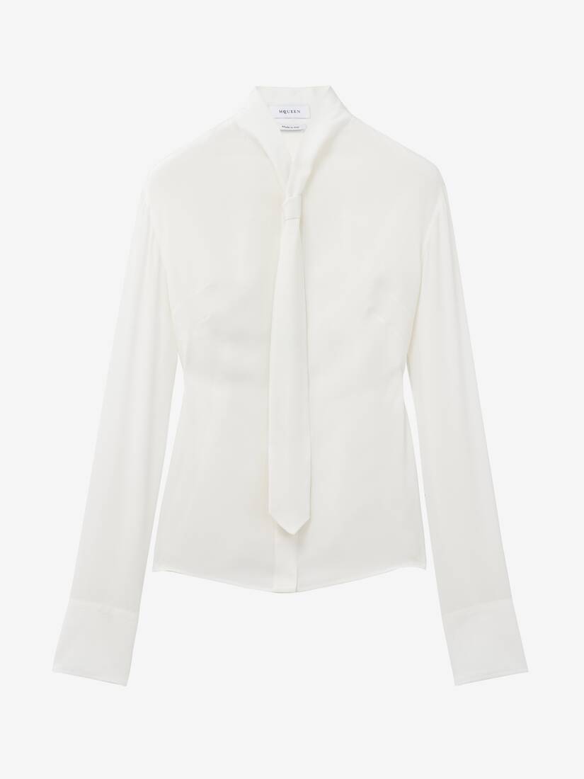 Tie Silk Shirt | Alexander McQueen - image 1