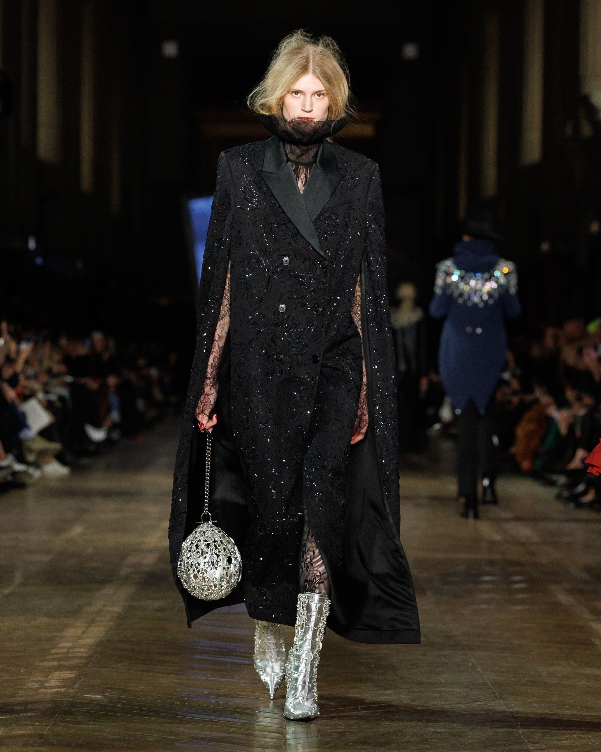 Model on runway at McQueen Autumn Winter 2025 Show