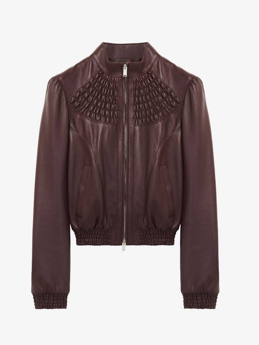 Smocking Leather Jacket | Alexander McQueen - image 1