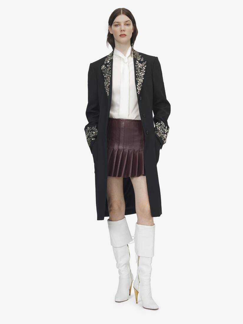 Floral Embroidery Coat | Alexander McQueen - image 2