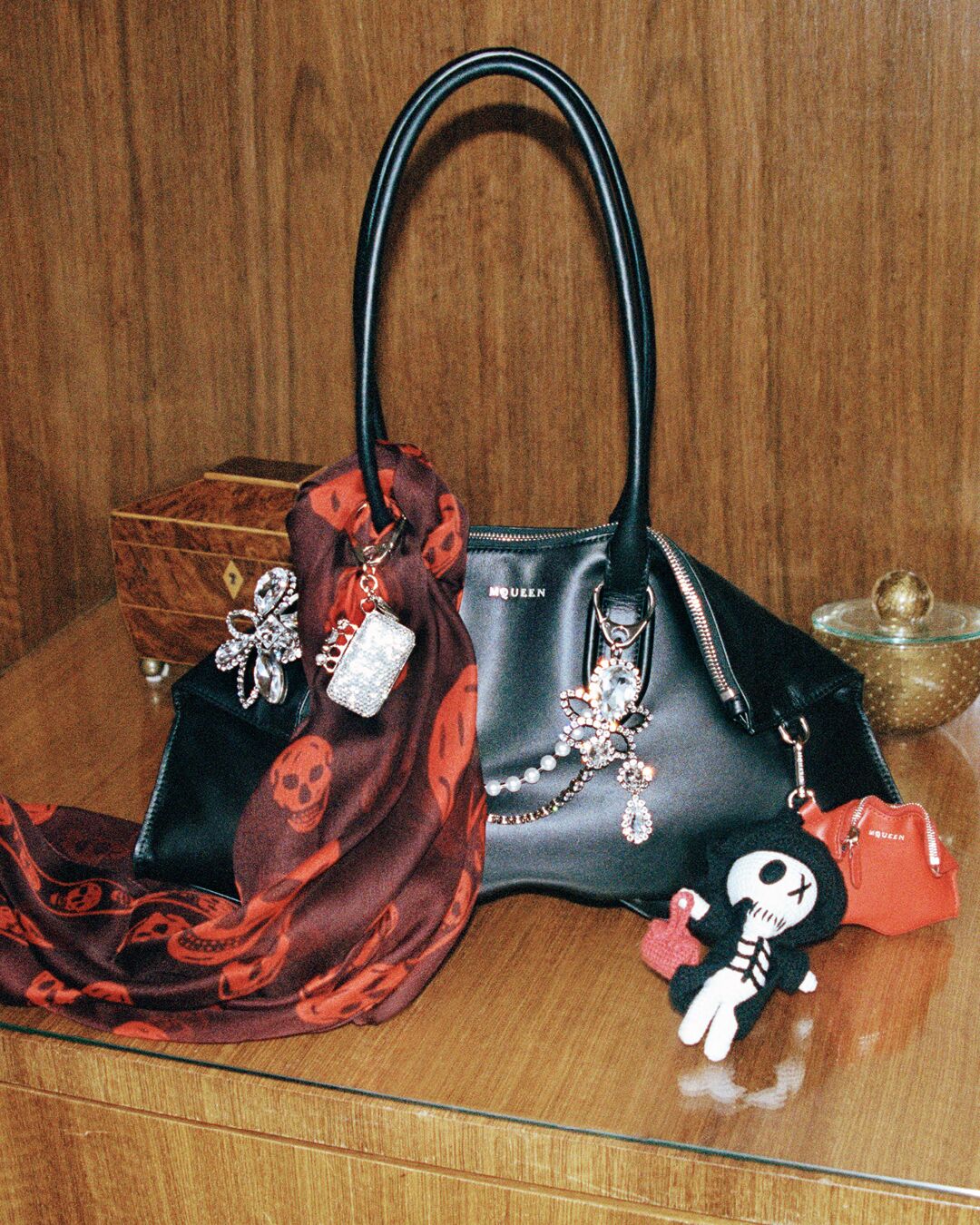 Black Manta bag by McQueen