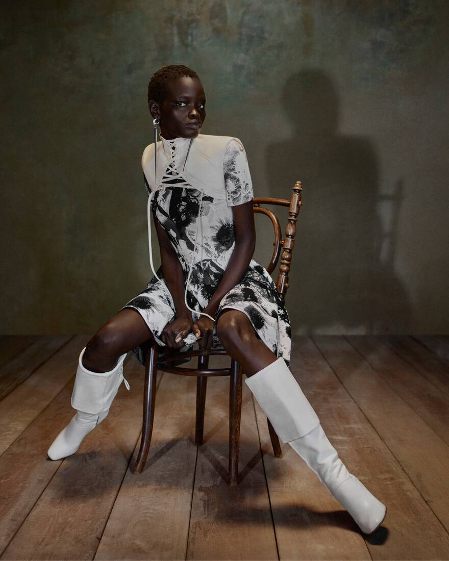 Horn Heel Knee-High Boot | Alexander McQueen - image 5