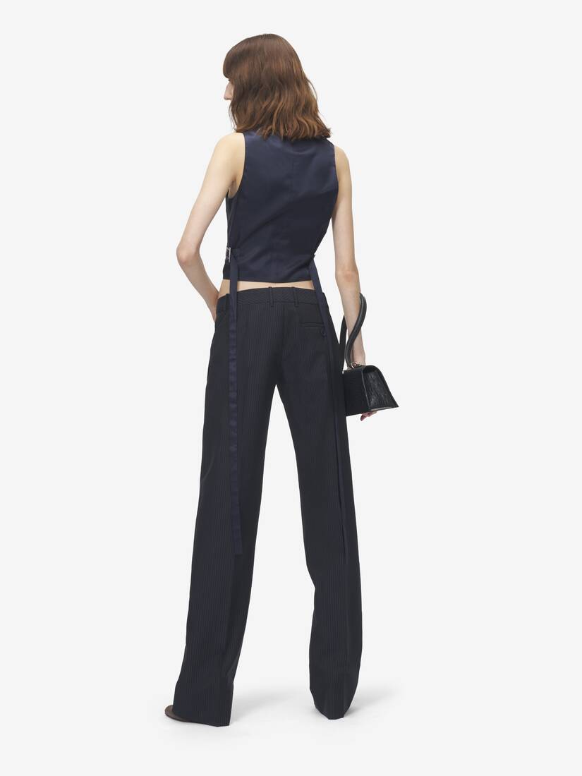 Pinstriped Tailored Waistcoat | Alexander McQueen - image 4