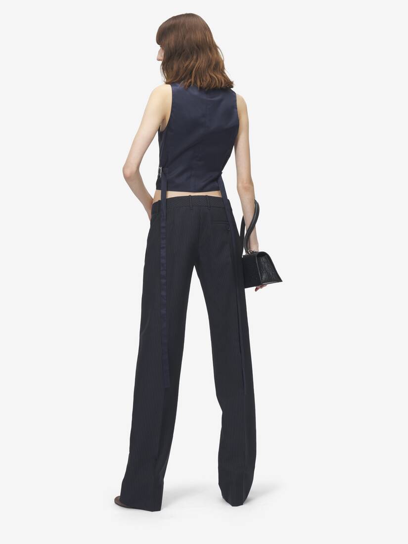 Pinstriped Tailored Waistcoat | Alexander McQueen - image 4