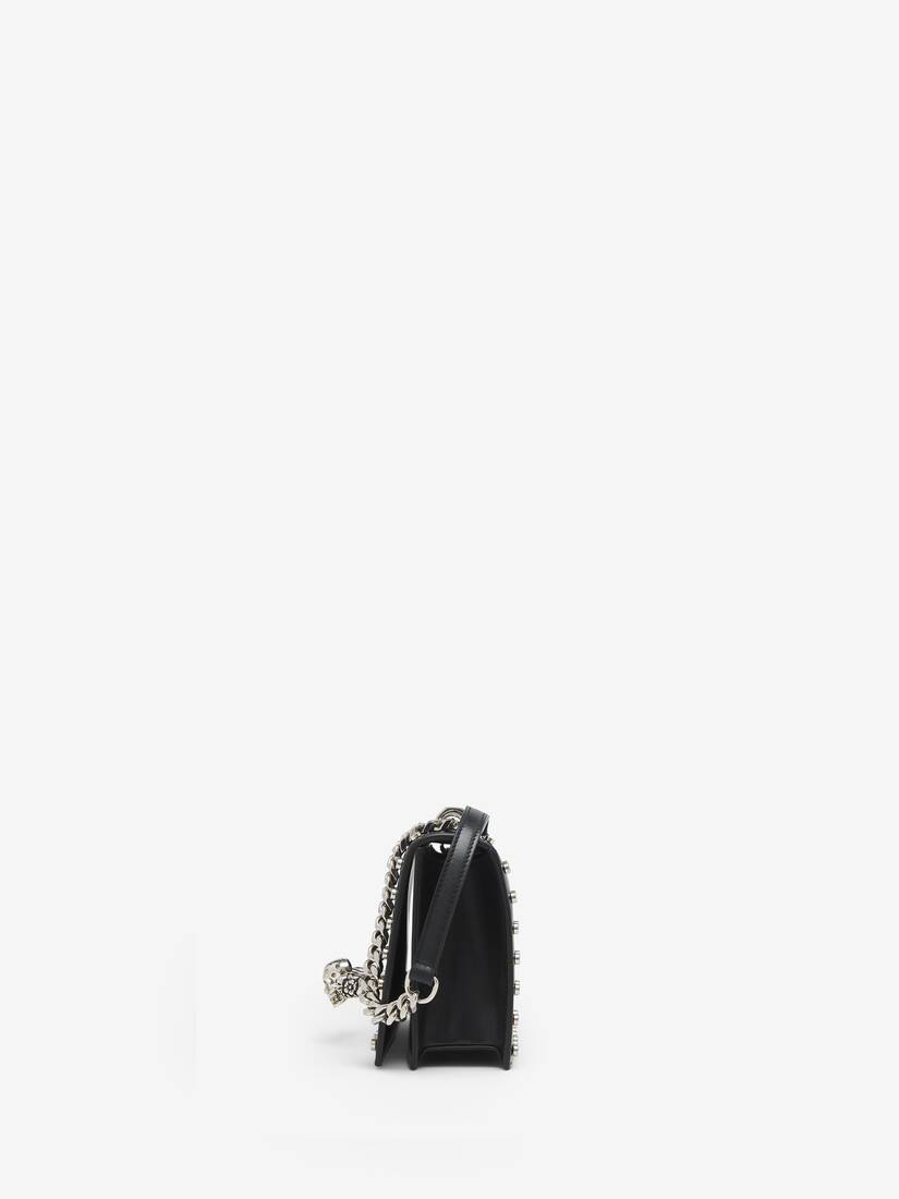 Stud-embellished Jewelled Satchel