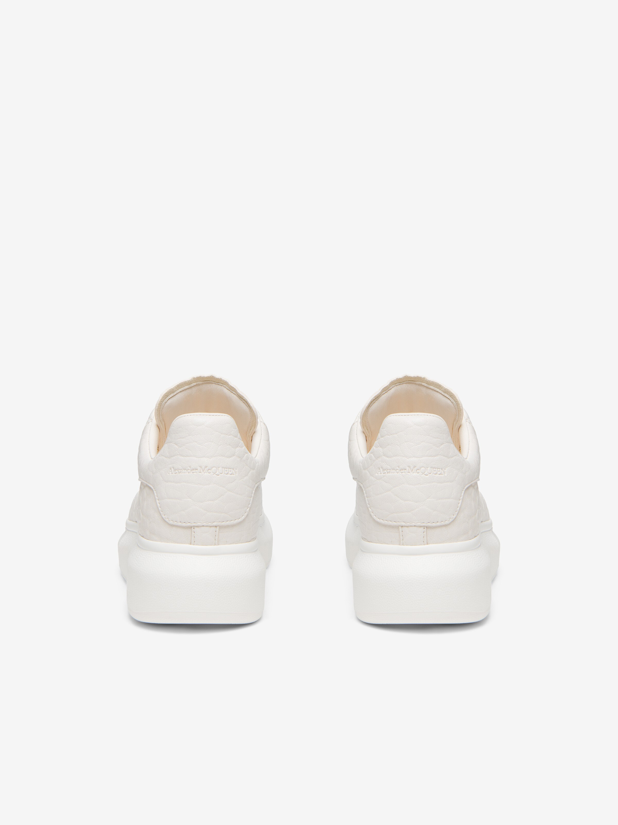 Women's Oversized Sneaker in Off White in Shearling | Alexander McQueen - image 3