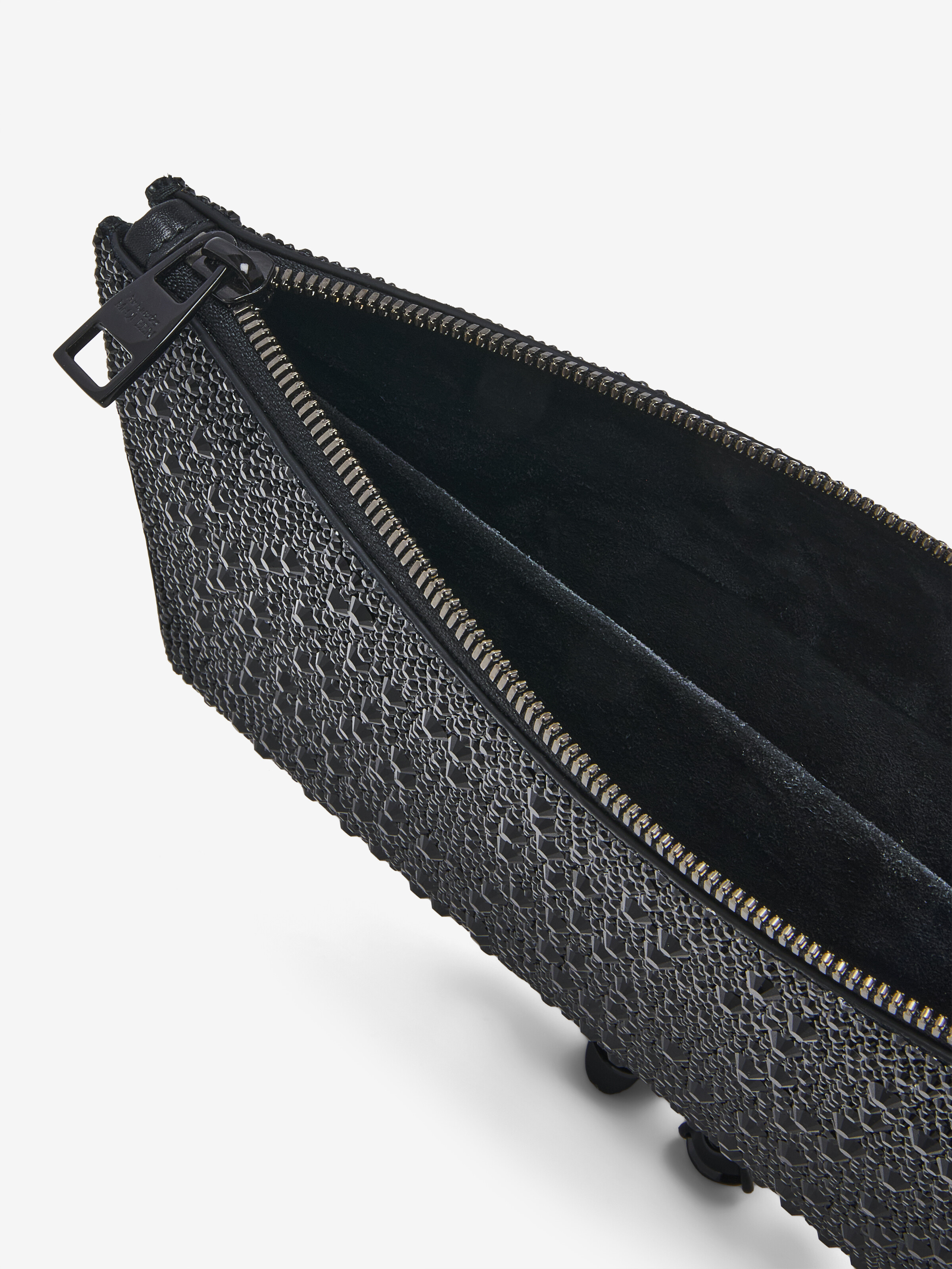 Pochette plate Knuckle pour Femme en Noir in Cuir de veau | Alexander McQueen - image 5