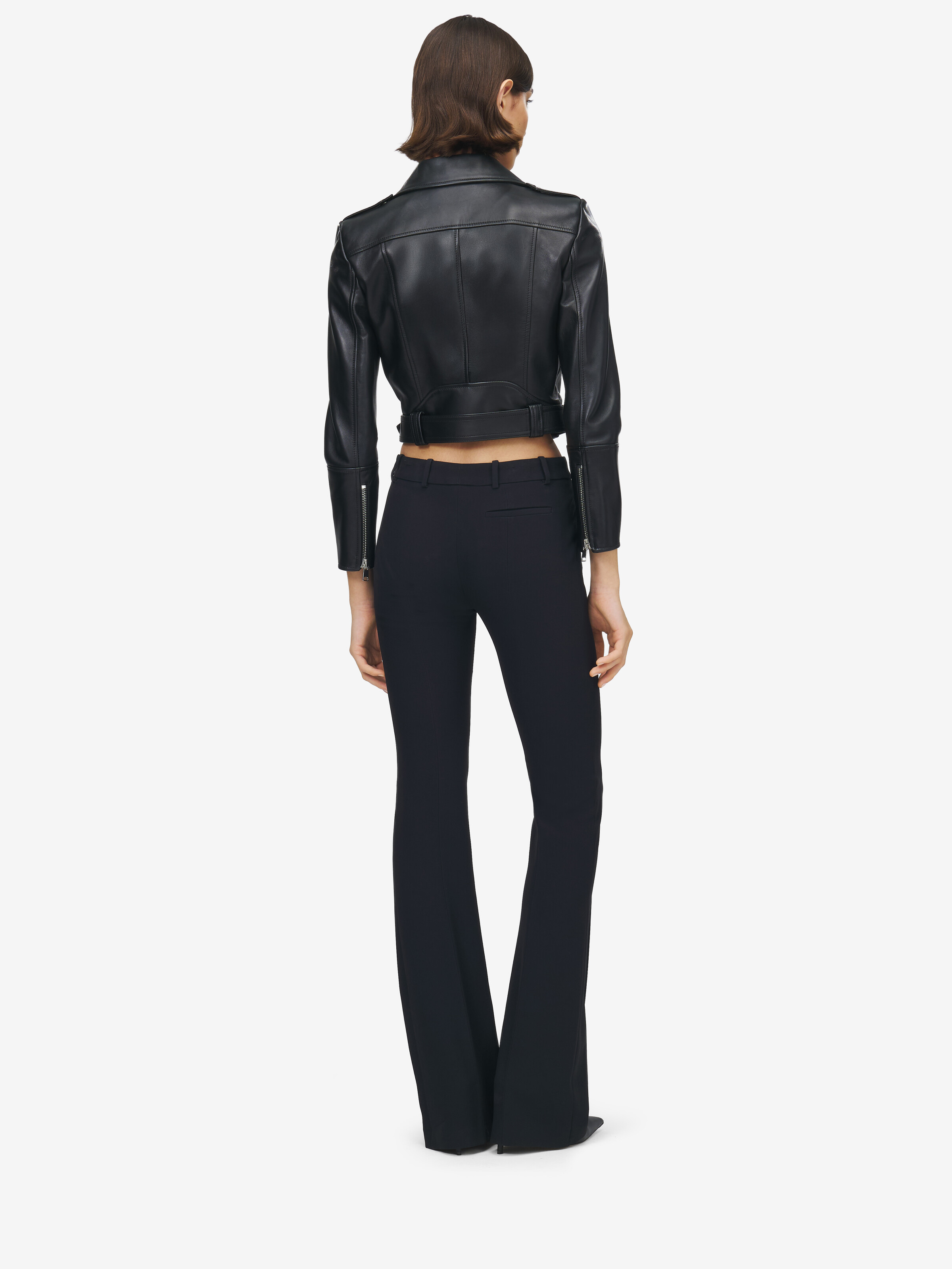 Cropped Leather Jacket