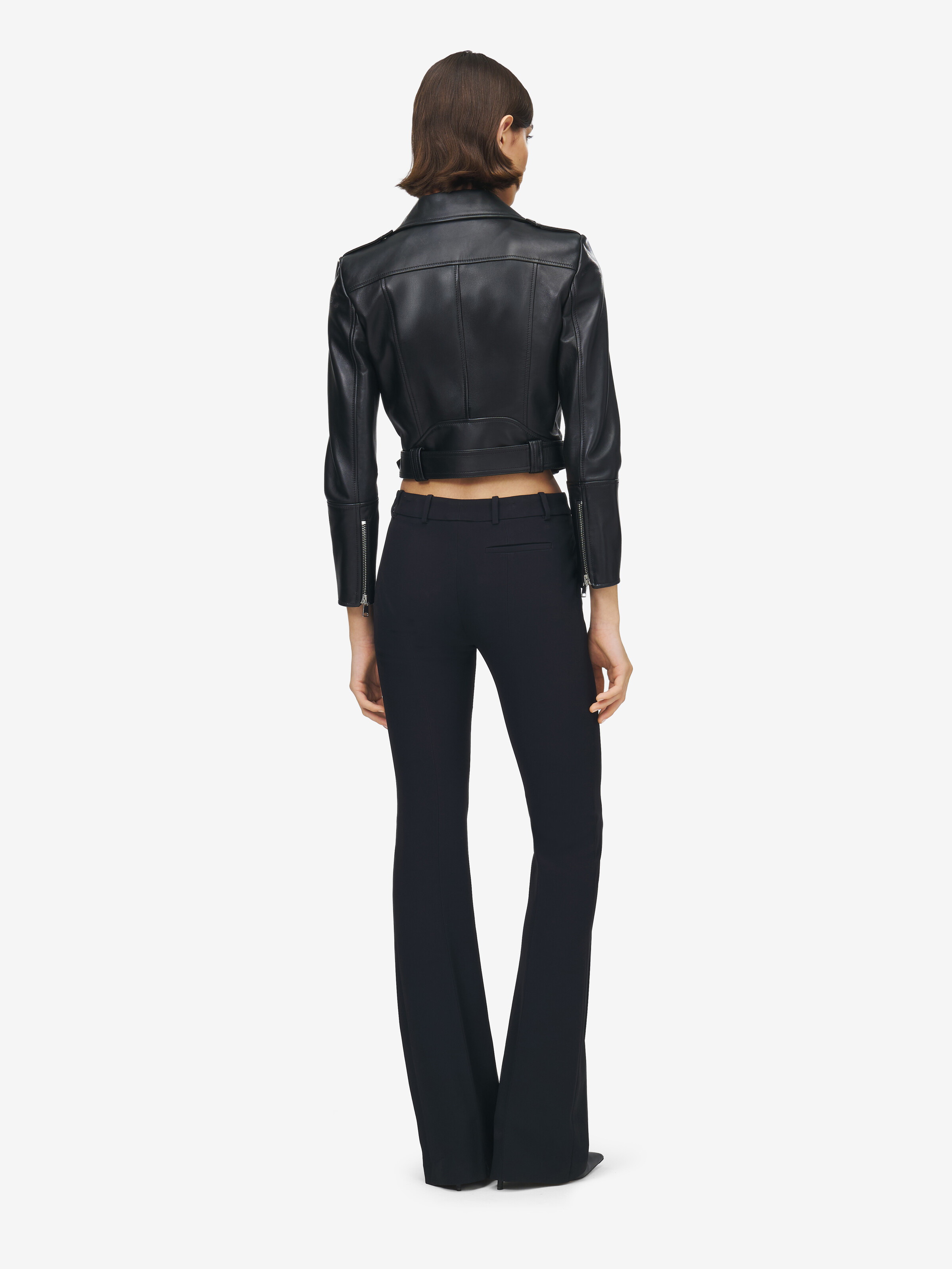 Cropped Leather Jacket