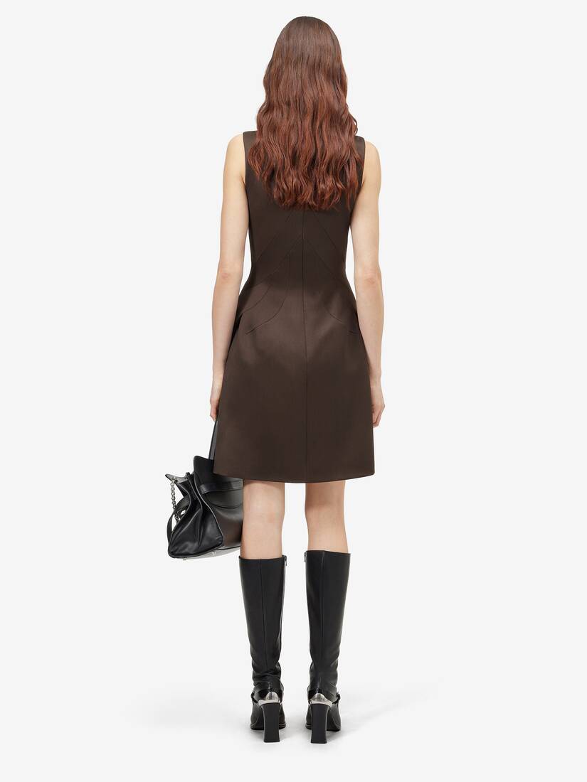 Wool Barathea Mini Dress | Alexander McQueen - image 4