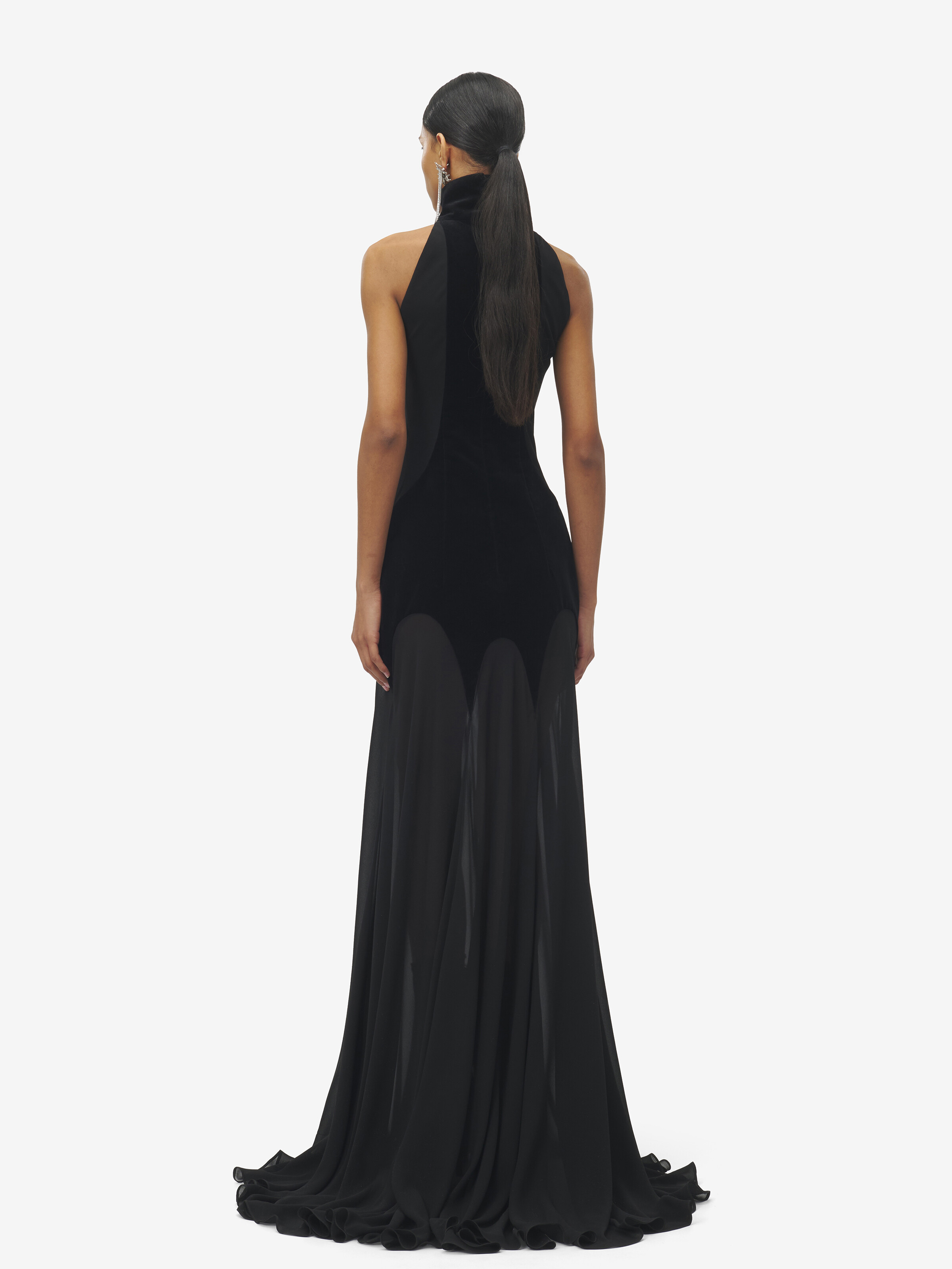 Abendkleid aus Seidengeorgette