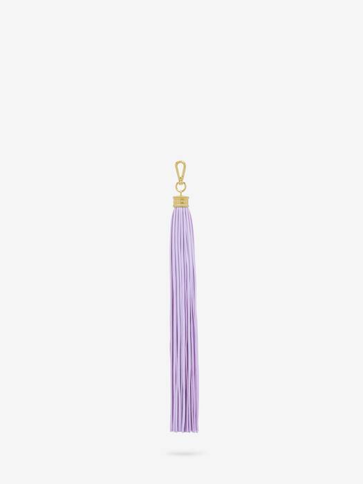 Women's Leather Tassel Charm in Lilac | Alexander McQueen US
