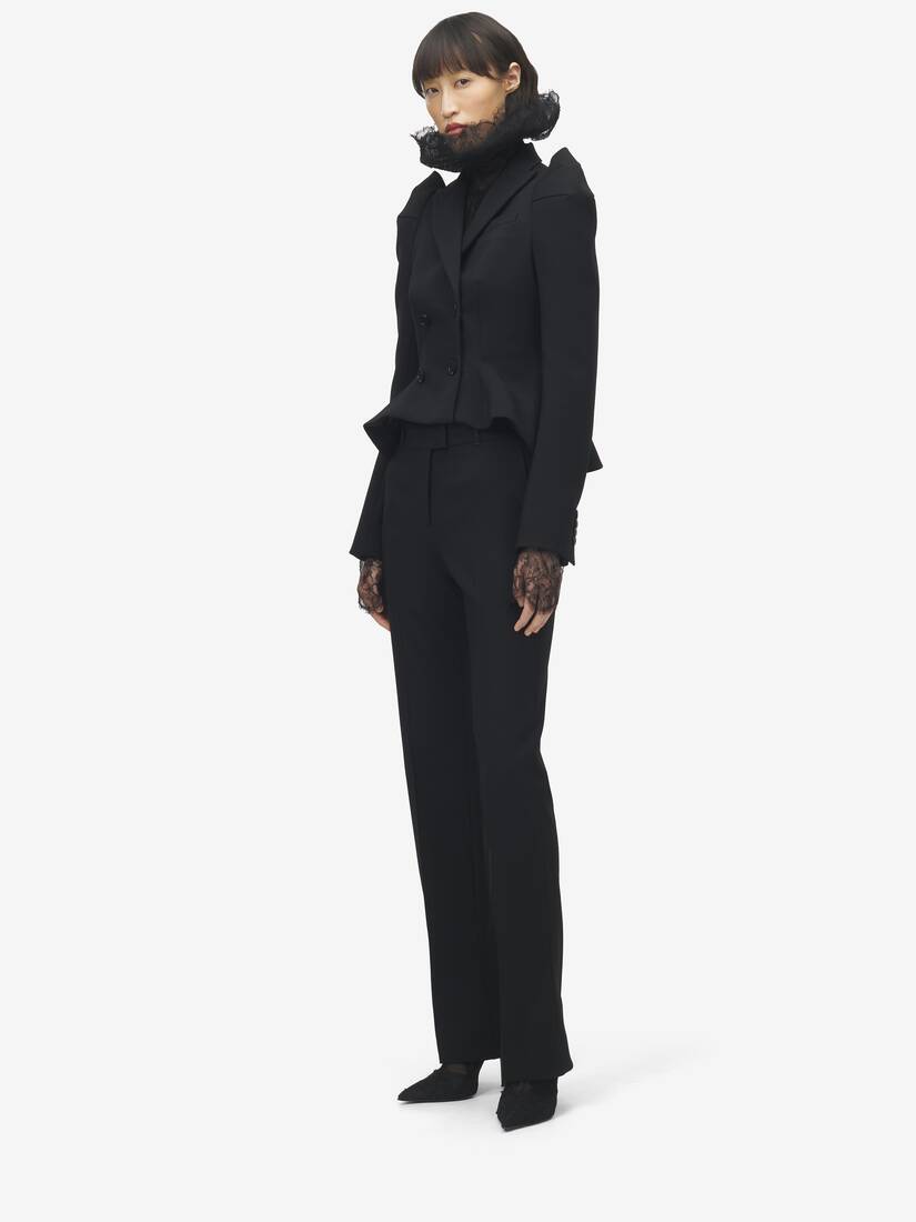 Shoulder Double-breasted Jacket