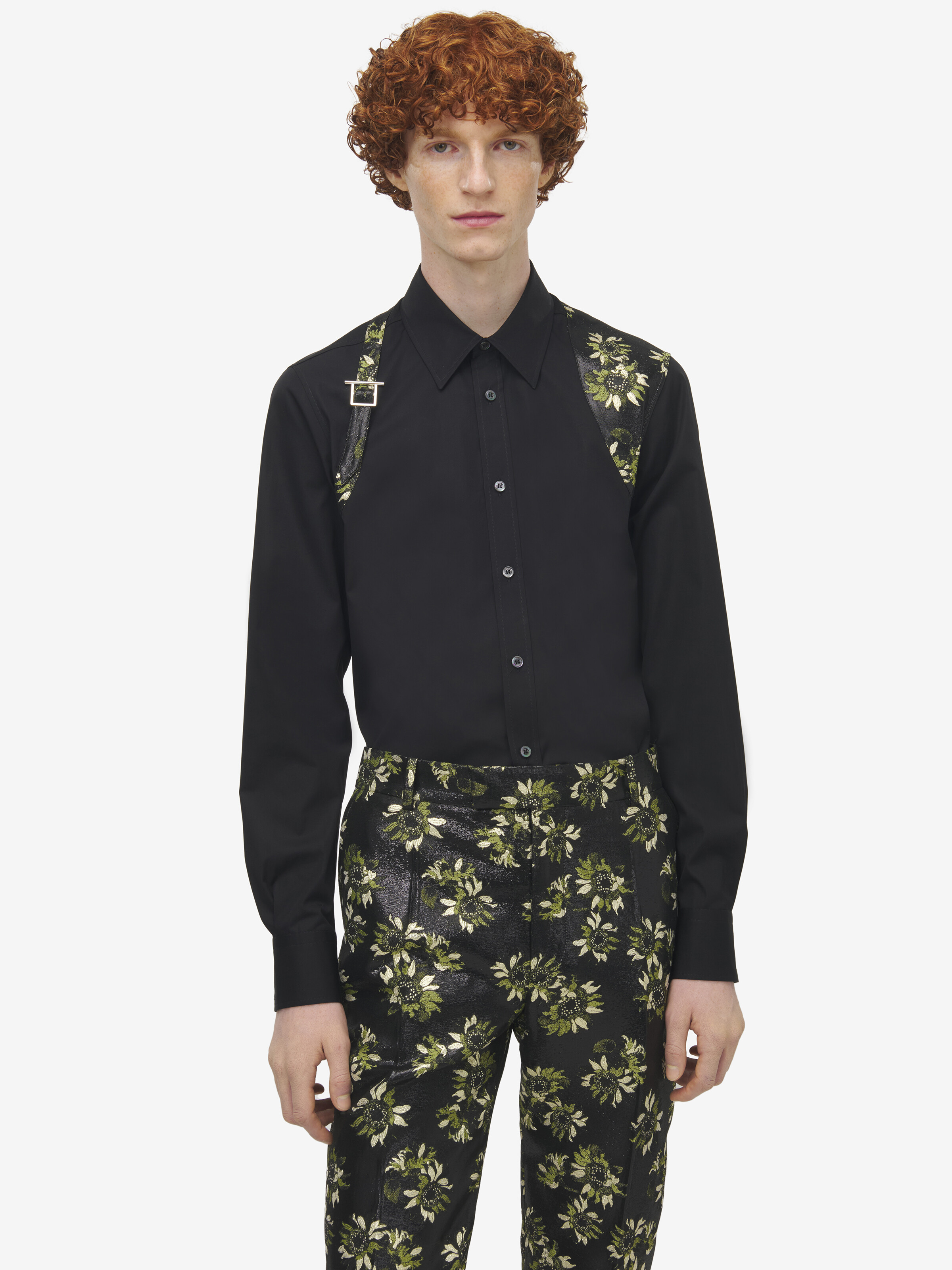 向日葵背带衬衫 in 100% 棉 | Alexander McQueen - image 6