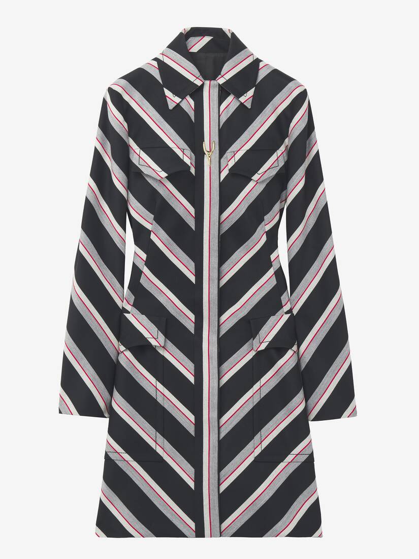 Chevron Stripe Coat | Alexander McQueen - image 1