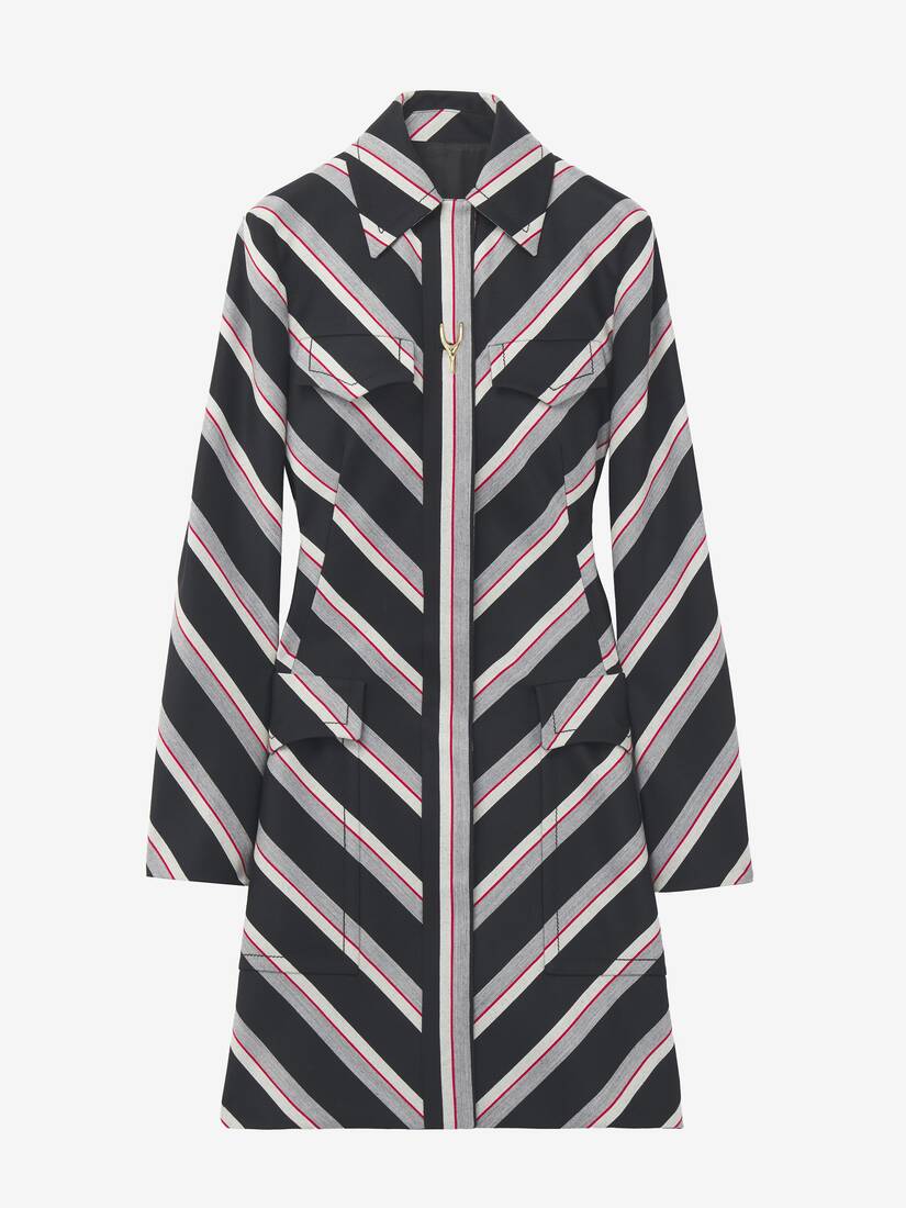 Chevron Stripe Coat | Alexander McQueen - image 1