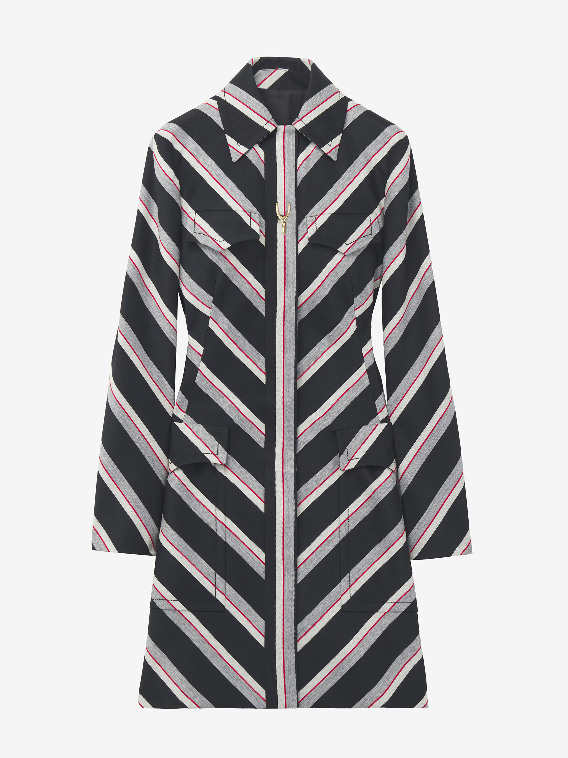Chevron Stripe Coat