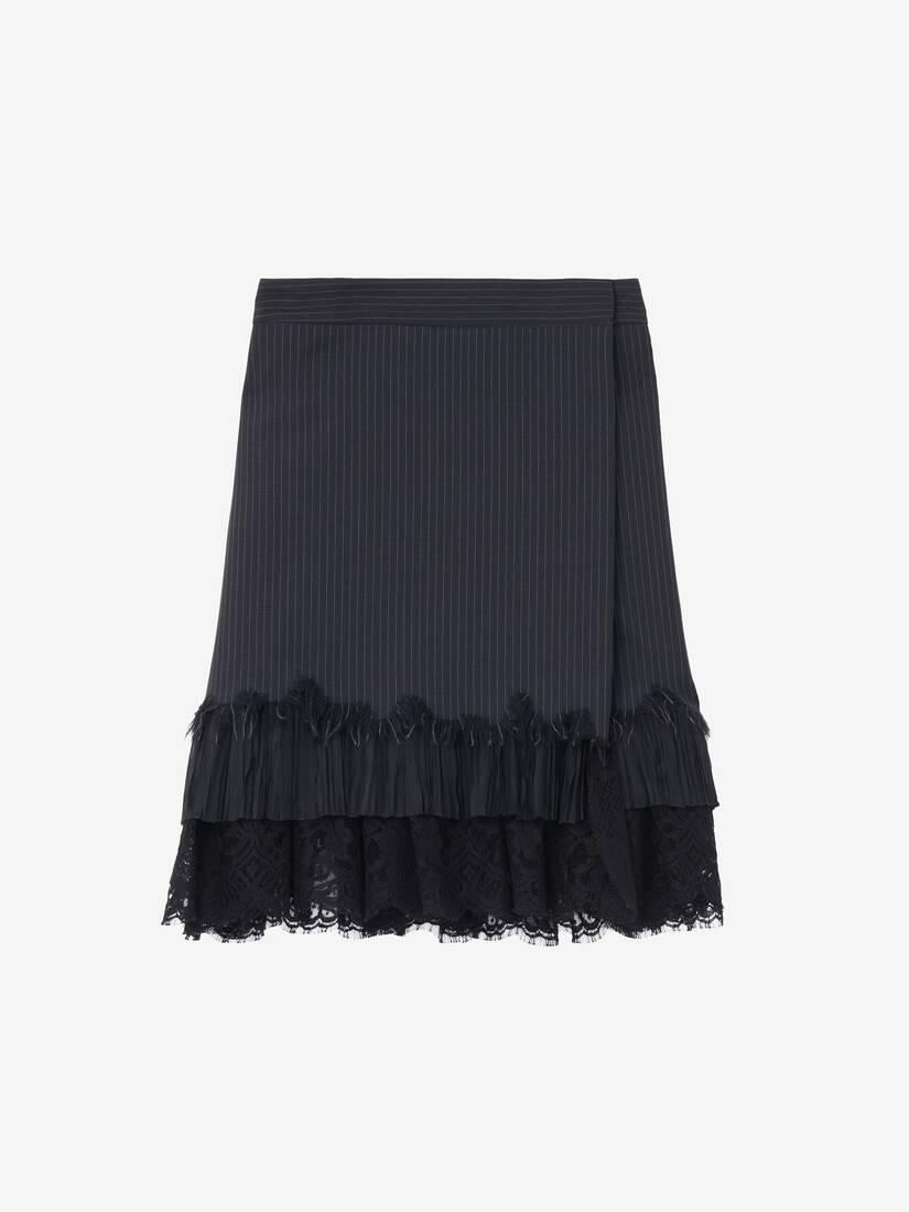 细条纹裹身迷你裙 | Alexander McQueen - image 1