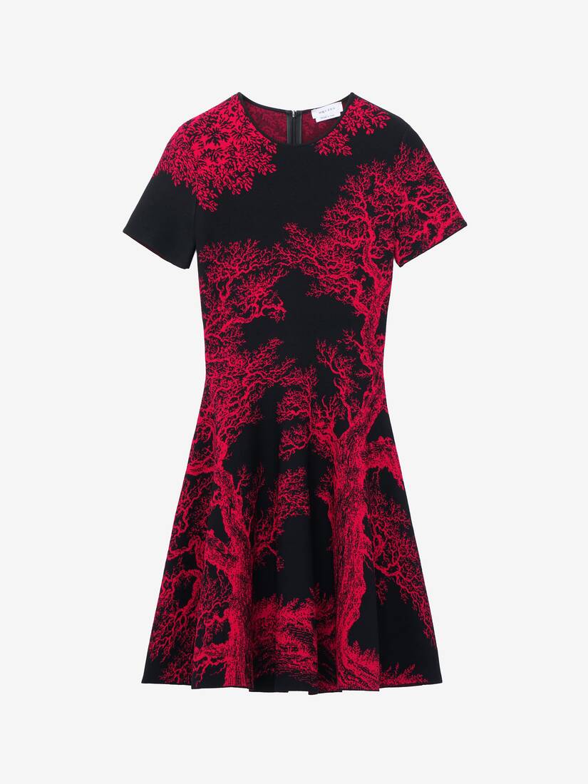 Tree Of Life' Jacquard Mini Dress | Alexander McQueen - image 1