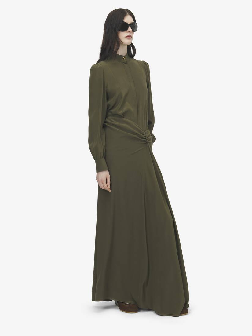 Asymmetric Waist Maxi Skirt | Alexander McQueen - image 3