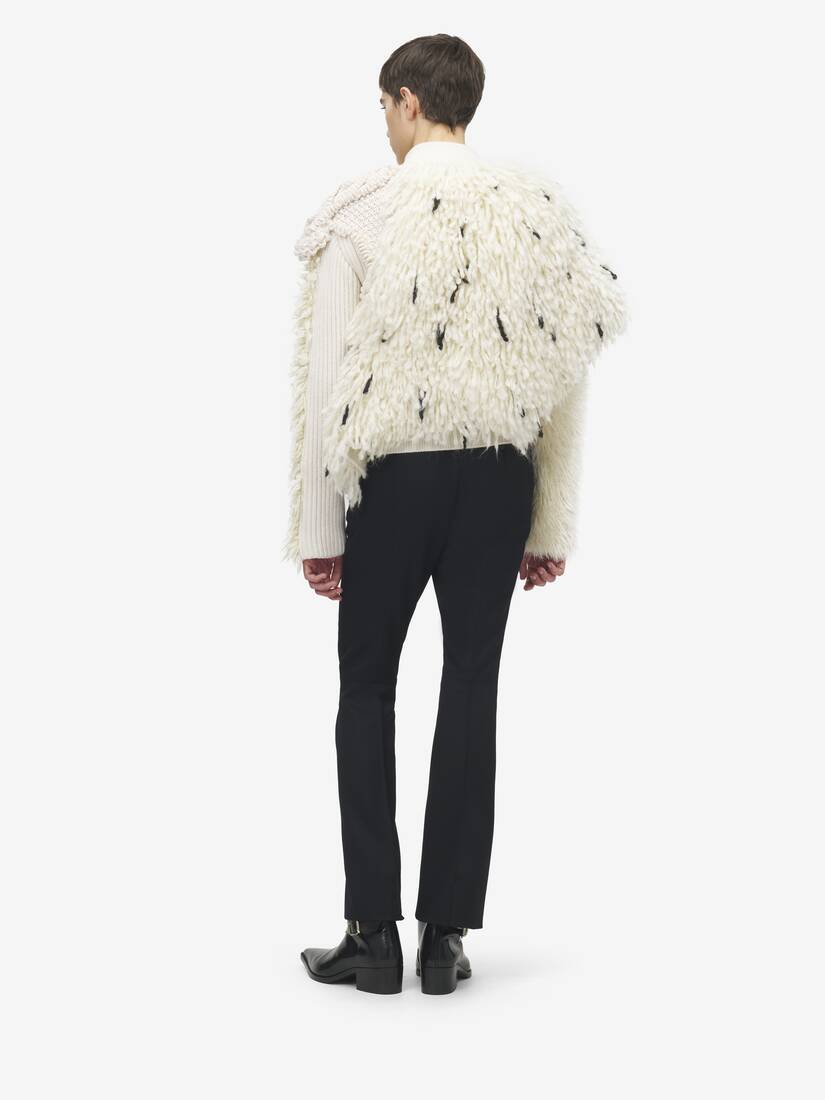 Asymmetric Patchwork Cardigan
