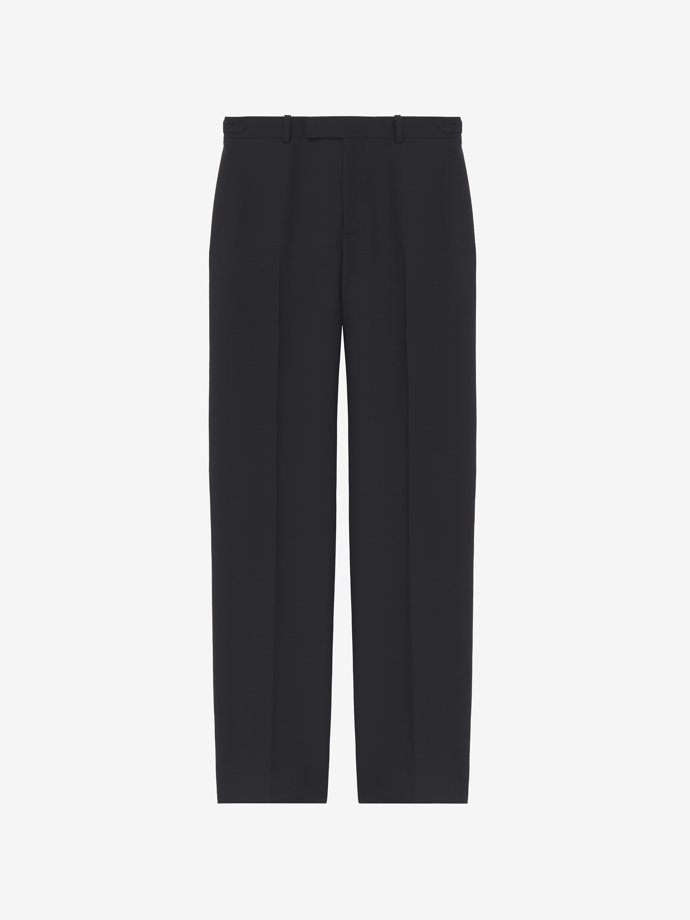 Couture-Hose aus Wollmohair für Herren in Schwarz in Gewebe: 75% Wolle, 25% Mohair, Futter: 100% Kupferseide, Taschenfutter: 100% Baumwolle | Alexander McQueen - image 1