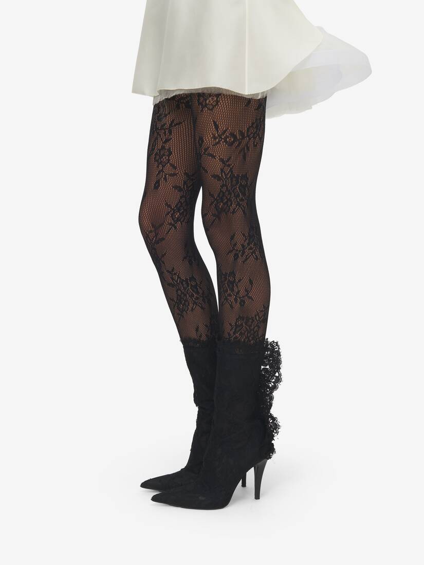 Floral Lace Tights