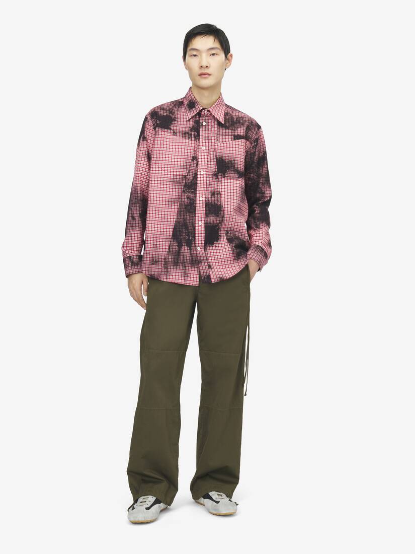 Chemise en flanelle dégradée à carreaux | Alexander McQueen - image 2