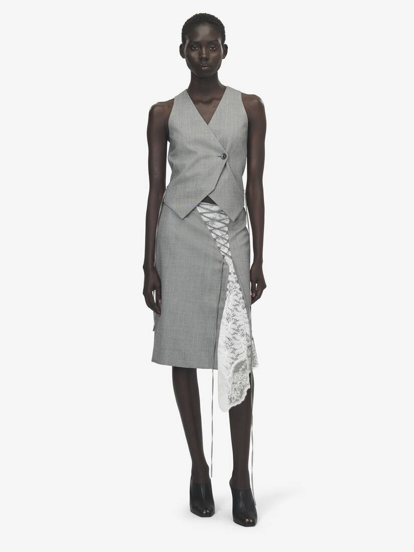 Corset Lacing Panel Pencil Skirt | Alexander McQueen - image 2