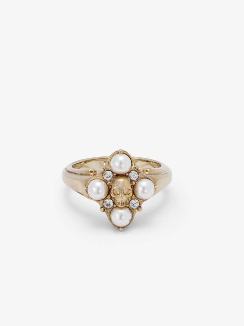 Skull & Crystal Ring | Alexander McQueen - image 1